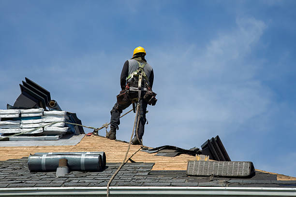 Professional Roof Replacement technician working in Rosemount, OH